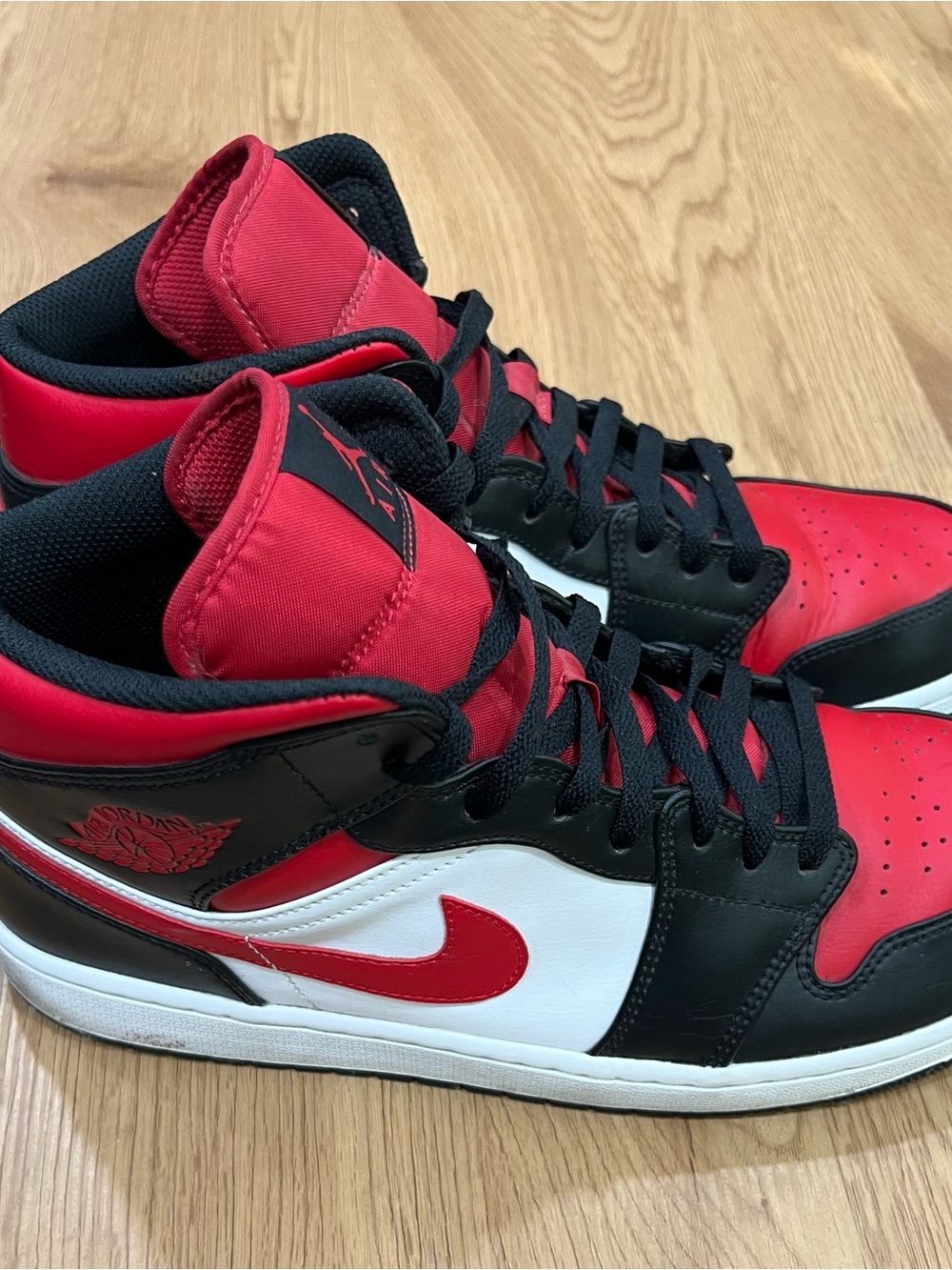 Jordan Men’s High-Top Sneakers - Red / Black / White